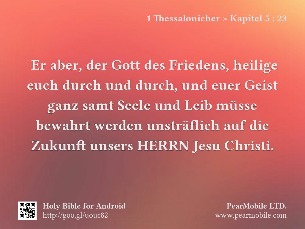 1 Thessalonicher, Kapitel 5:23
